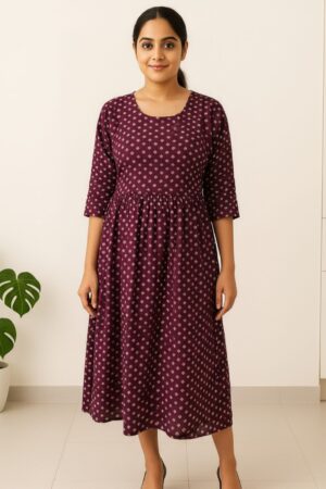 Cotton feeding top for nursing mothers, breathable maternity wear by Mom i in Perinthalmanna