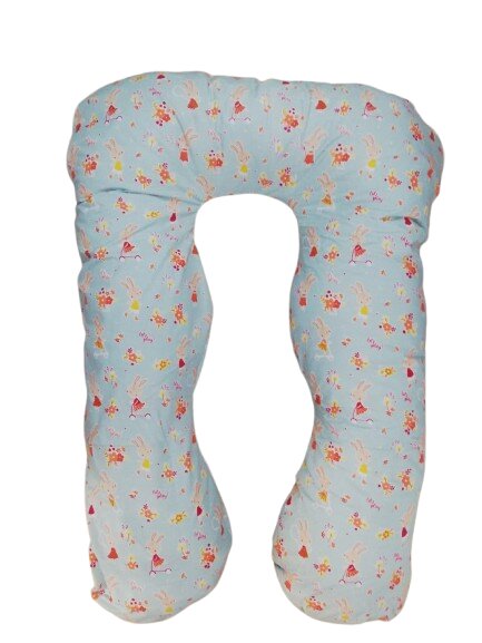 pregnant women's sleeping pillow for comfort also known as pregnany sleeping pillow or maternity pillow