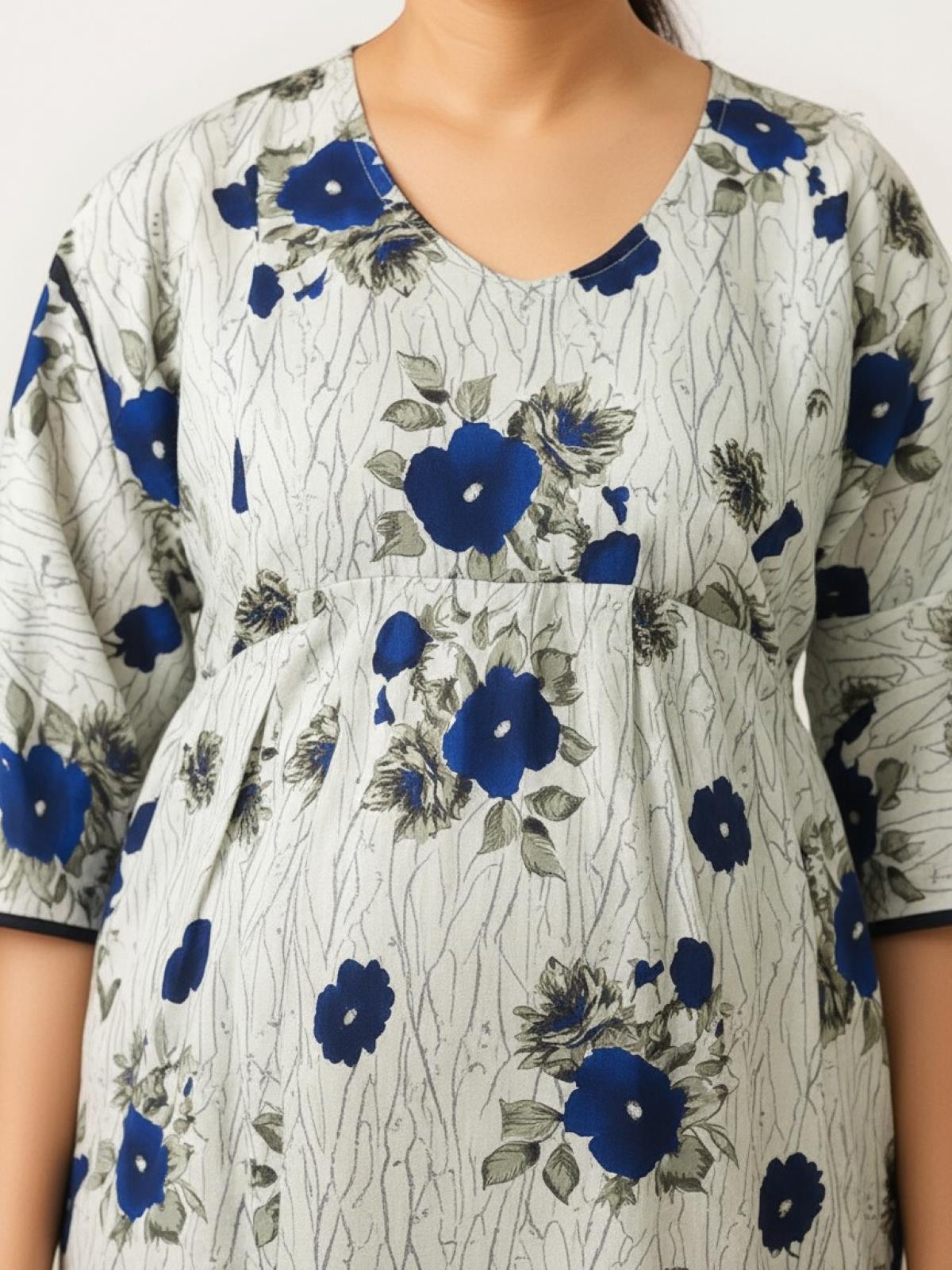 A cotton feeding nighty designed as a maternity feeding nighty, this nursing nighty cotton style offers comfort as cotton maternity nightwear for feeding, making it the perfect ladies feeding nighty.