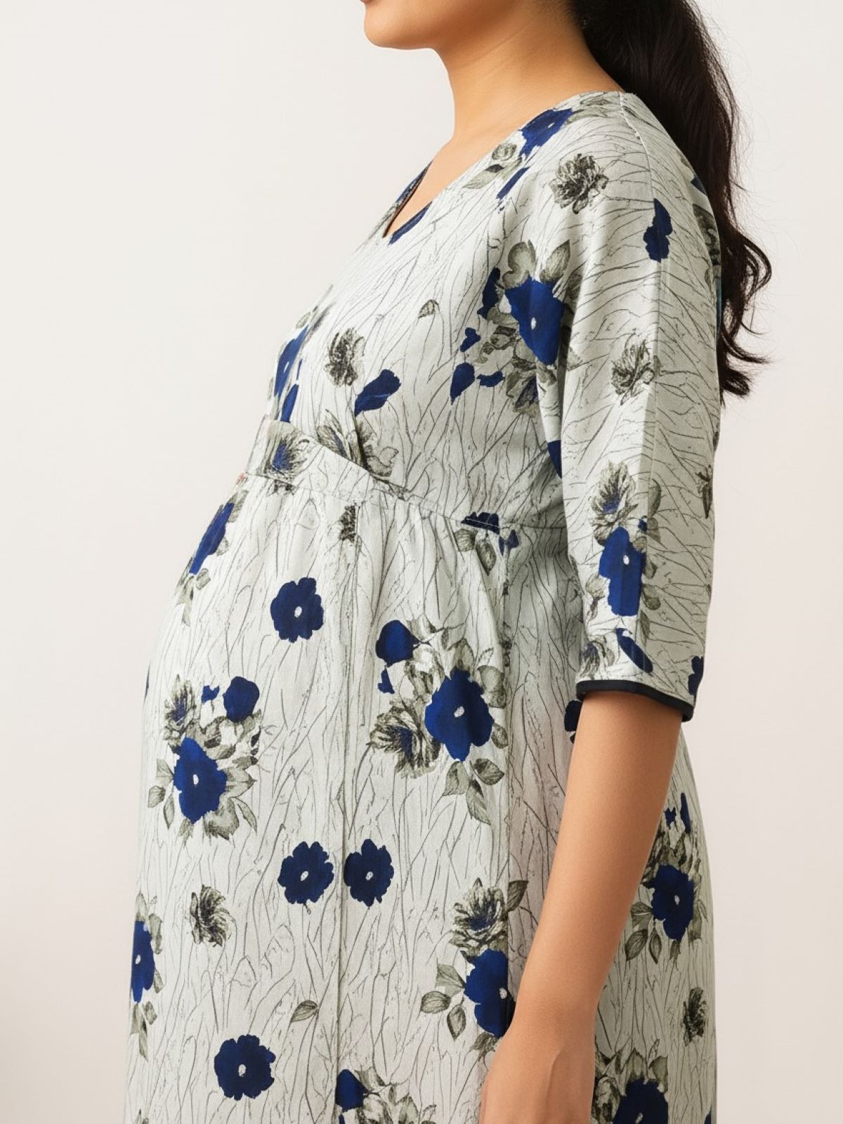 A cotton feeding nighty designed as a maternity feeding nighty, this nursing nighty cotton style offers comfort as cotton maternity nightwear for feeding, making it the perfect ladies feeding nighty.