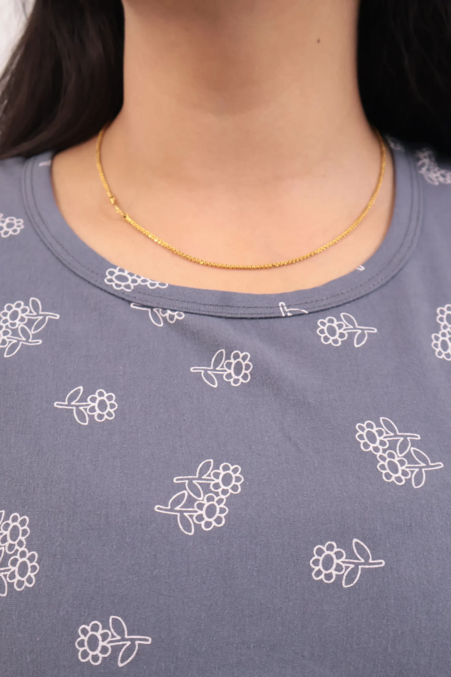 Grey Short Sleeve Feeding Loungewear with Baniyan material and short sleeves