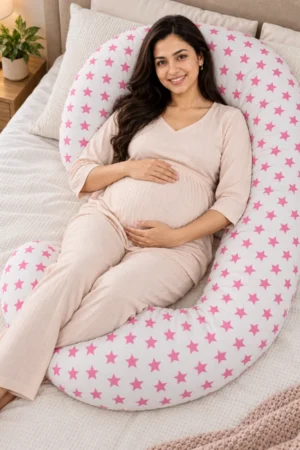 Cotton G shape pregnancy pillow with Racron filling