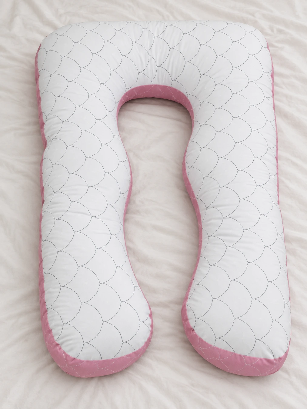Cotton U shape maternity pillow with Racron filling