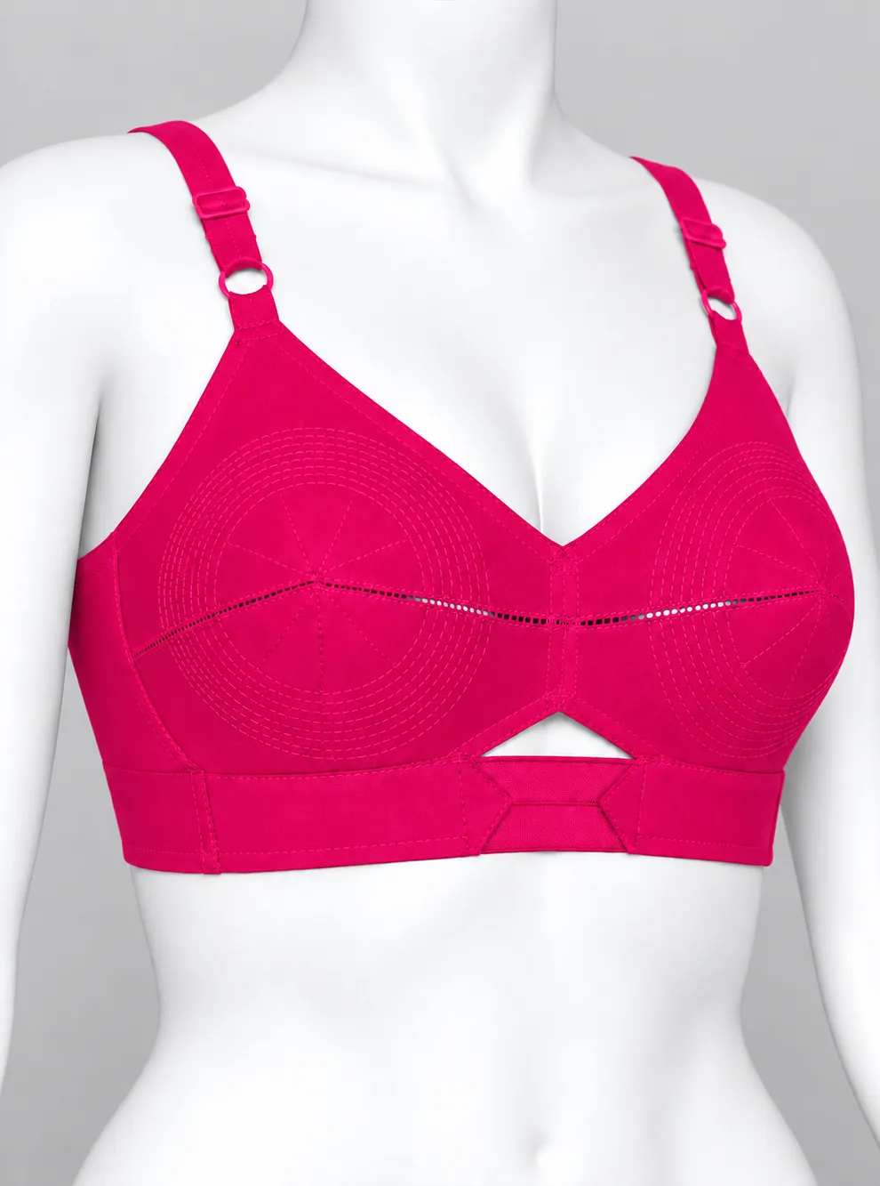 Round Stitch Cotton Bra Pack of 3